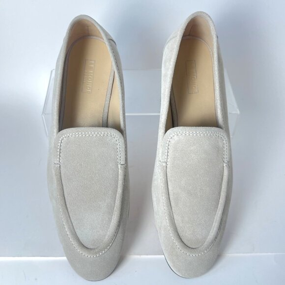 Le Monde Beryl Lo Boy Loafers Suede Stone Slip-On Womens Shoes Size IT38 US8 - Picture 3 of 10